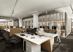 Render de arquitectura oficina en España 3dmax vray lumion